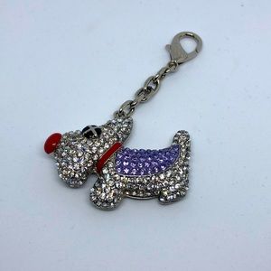 Diamond rhinestone Dog keychain